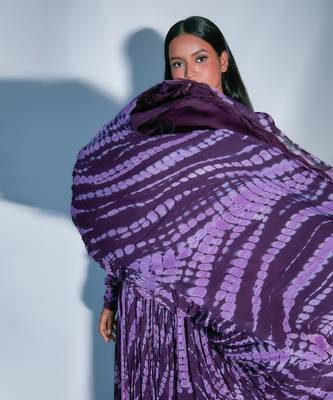 Shibori Tie And Dye Georgette Anarkali 4