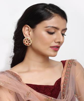 Kundan & Pearl Studs 1