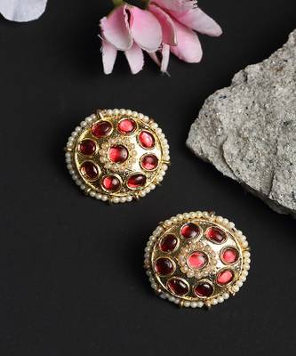 Kundan & Pearl Studs 2