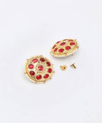 Kundan & Pearl Studs 4