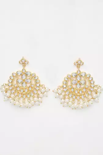 Kundan & Pearl Earrings