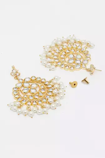 Kundan & Pearl Earrings