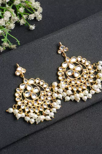 Kundan & Pearl Earrings