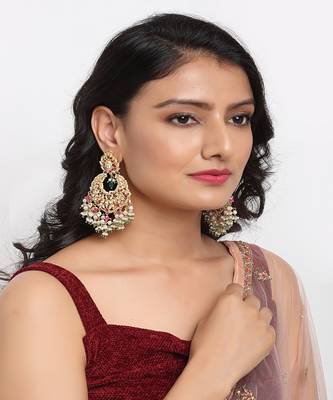 Kundan Multi Stone Earrings 1