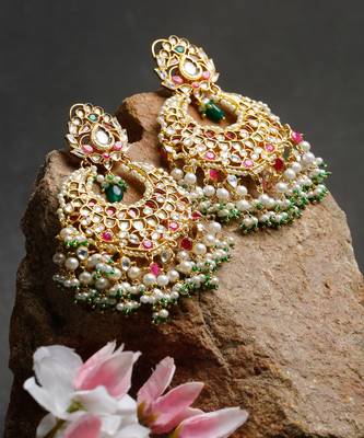 Kundan Multi Stone Earrings 2