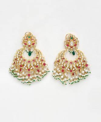 Kundan Multi Stone Earrings 3