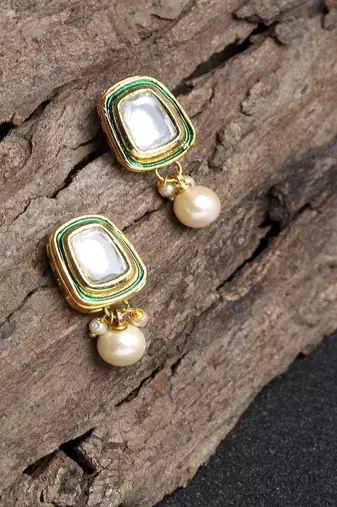 Stone Kundan Earrings