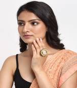 Kundan Cocktail Ring