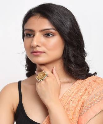 Kundan Cocktail Ring 1