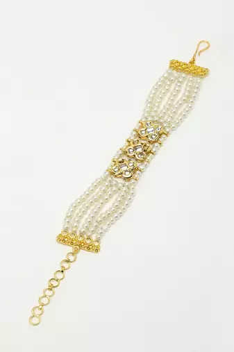 Kundan and Pearl Bracelet