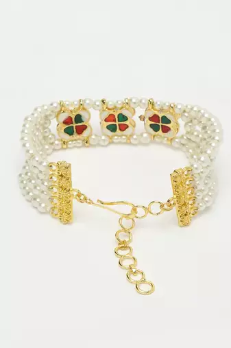 Kundan and Pearl Bracelet
