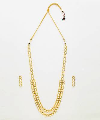 Long Kundan Neckpiece with Earrings 2