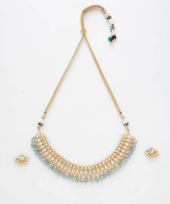 Stone Kundan Choker with Studs 2