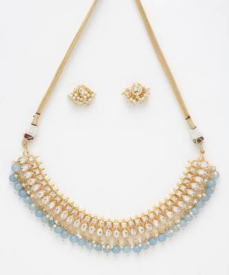 Stone Kundan Choker with Studs 3