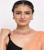 Stone Kundan Choker with Studs