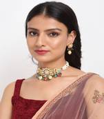 Kundan Maharani Choker with Earrings