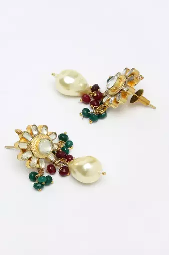 Kundan Maharani Choker with Earrings