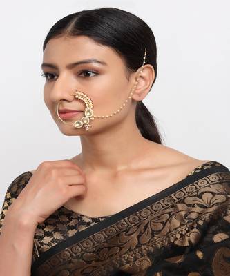 Maharani Kundan Nose Ring 1