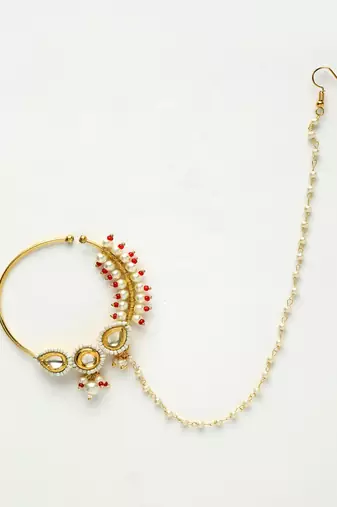 Maharani Kundan Nose Ring
