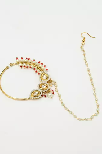 Maharani Kundan Nose Ring