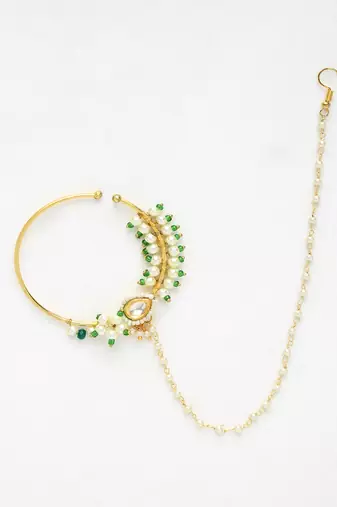 Maharani Kundan Nose Ring