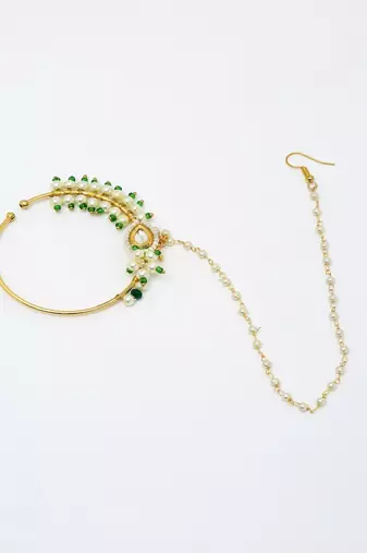 Maharani Kundan Nose Ring