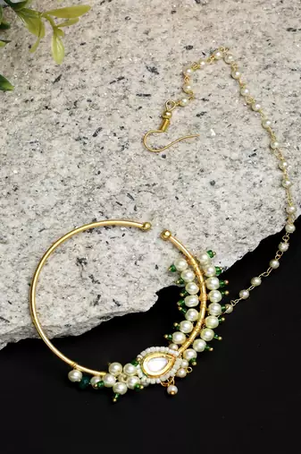 Maharani Kundan Nose Ring