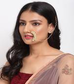 Maharani Kundan Nose Ring