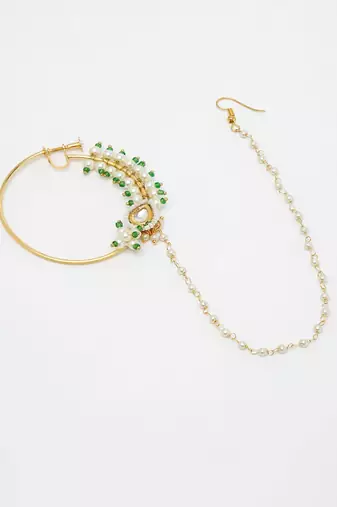 Maharani Kundan Nose Ring