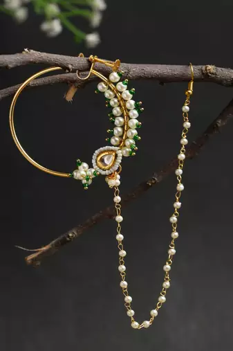 Maharani Kundan Nose Ring