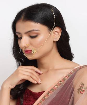 Maharani Kundan Nose Ring 1