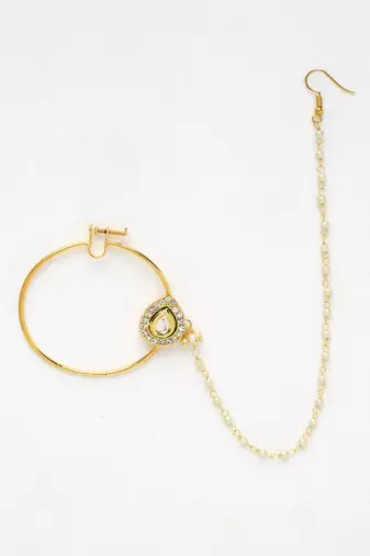 Maharani Kundan Nose Ring