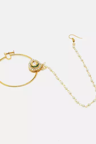 Maharani Kundan Nose Ring