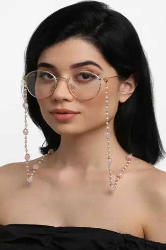 Stone And Gold Mask Chain