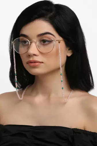 Stone And Gold Mask Chain