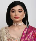 Kundan Choker with Pearls, Earrings & Maang Tikka