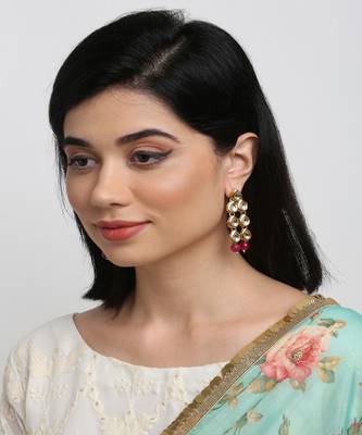 Stone Kundan Earrings 1