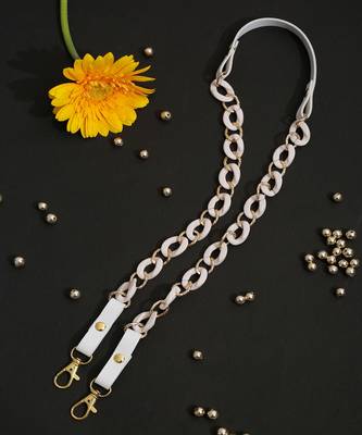 White Beaded Mask Chain 3
