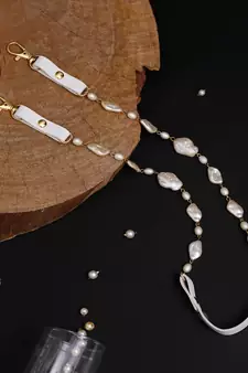 Mother of Pearl Mask Chain