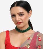 Green Layered Choker