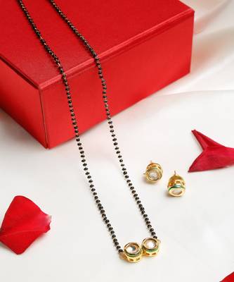 Kundan Mangalsutra with Studs 2