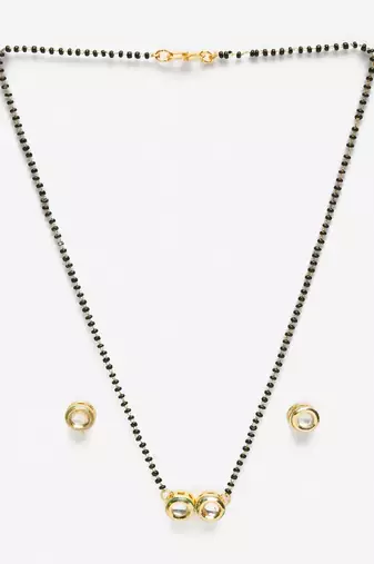 Kundan Mangalsutra with Studs