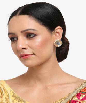 Kundan Pearl Studs 1