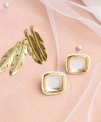 Kundan Pearl Studs 2