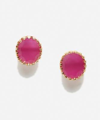 Stone Maroon Studs 3