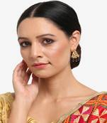 Black Kundan Earrings