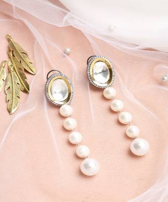 Kundan Pearl Earrings 2