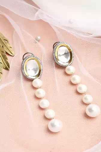 Kundan Pearl Earrings