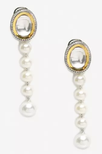 Kundan Pearl Earrings