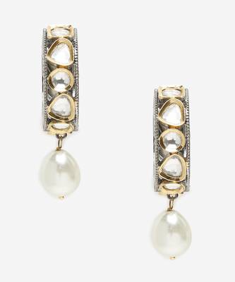 Kundan Pearl Loops 3